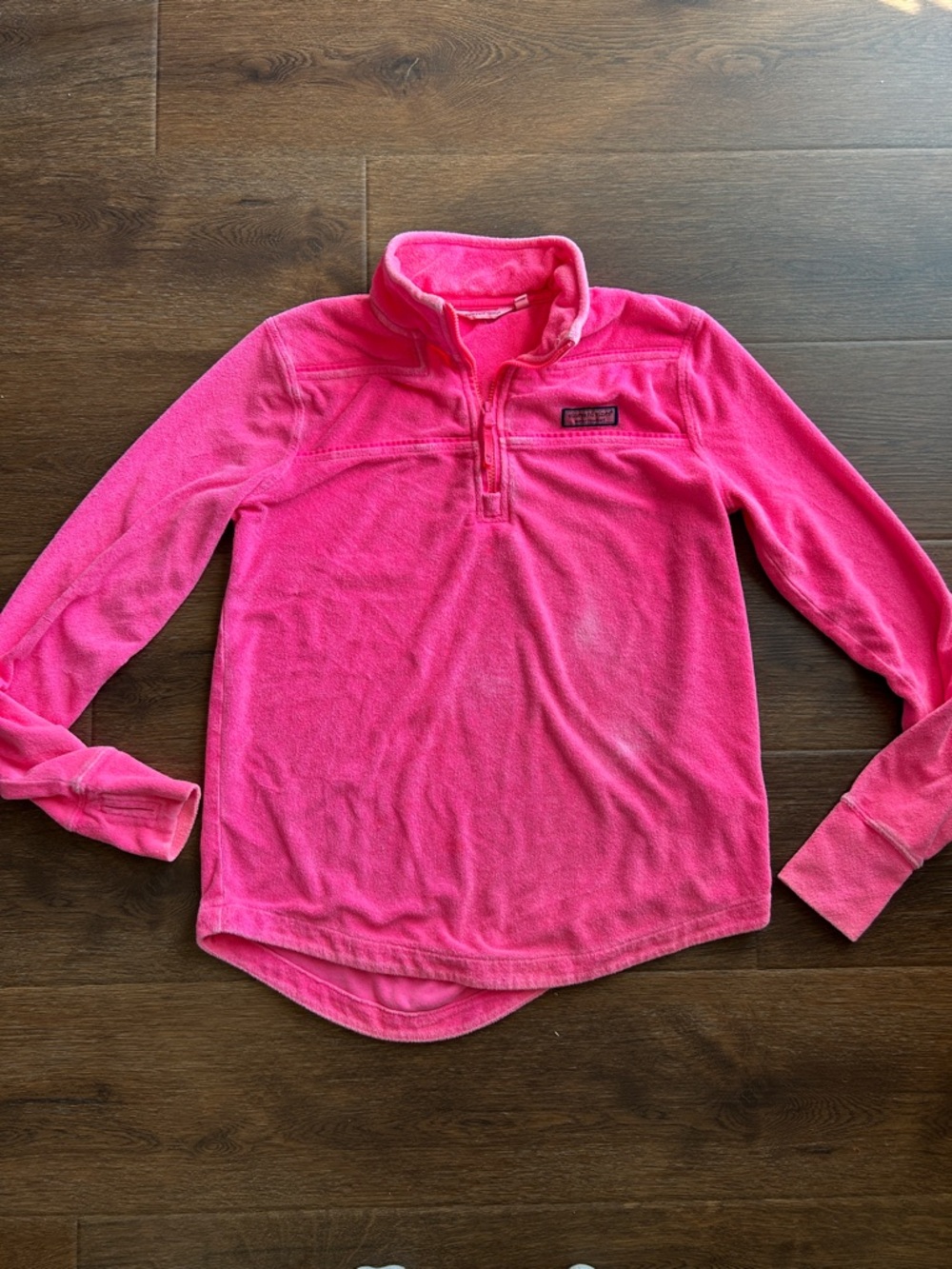 Vineyard Vines Hot Pink Quarter Zip | Terrycloth Quarter Zip | Vineyard Vines